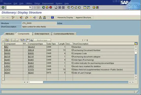 Abap Dynpro Table Control Basic Sap, How To Create Table Control In Sap Abap Module Pool