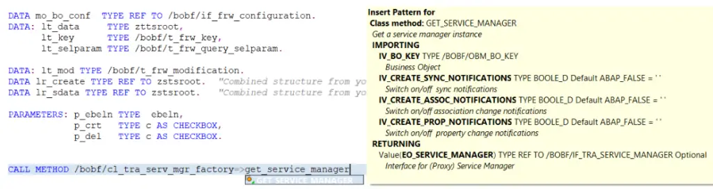 ABAP OO code insertion