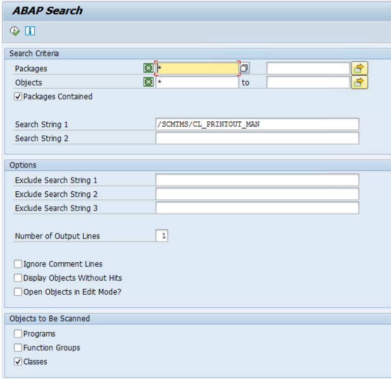 search for SAP PPF BO server class